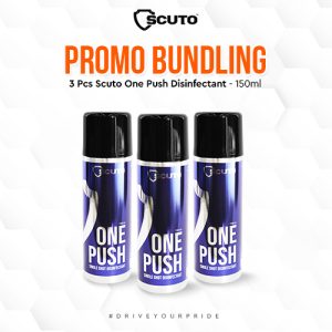 Paket hemat Scuto One Push Disinfectant - 3 botol 150ml