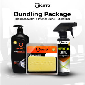 Scuto Bundling Package Pembersih Interior Dan Shampoo Mobil Free Lap